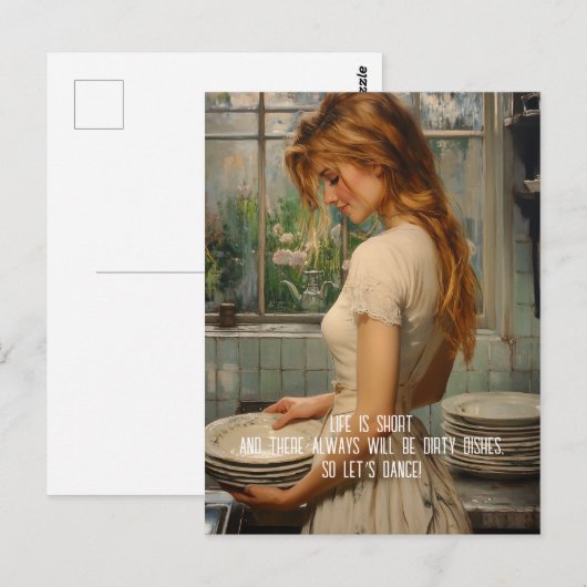 Vuile gerechten briefkaart (Voorkant / Achterkant)