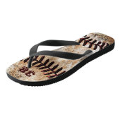 Vuile honkbal Teenslippers met uw Jersey NUMMER (Schuin)