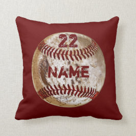 Vuile Jouw naam van de Baseball Pillow, NUMMER, KL Kussen