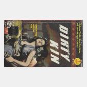 Vuile kaft rechthoekige sticker (Voorkant)