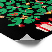 Vuile kerstboom Dickmas Kerstmis is D Vrolijk Poster (Hoek)