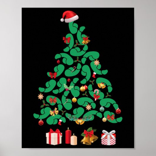 Vuile kerstboom Dickmas Kerstmis is D Vrolijk Poster (Voorkant)