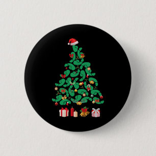 Vuile kerstboom Dickmas Kerstmis is D Vrolijk Ronde Button 5,7 Cm
