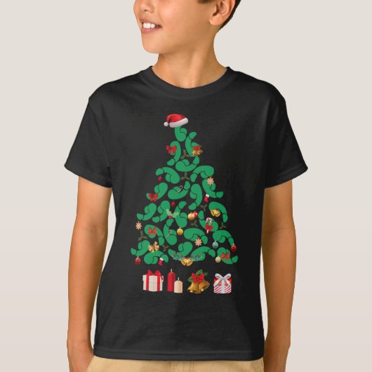 Vuile kerstboom Dickmas Kerstmis is D Vrolijk T-shirt (Voorkant)
