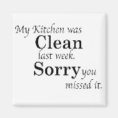 Vuile keuken magneet (Voorkant)