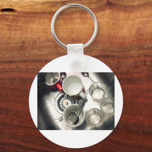 Vuile keukengootsteen sleutelhanger (Voorkant)