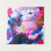 Vuile kunst. Heldere rode, lila, roze, gele kleure Wandkleed (Voorkant (horizontaal))