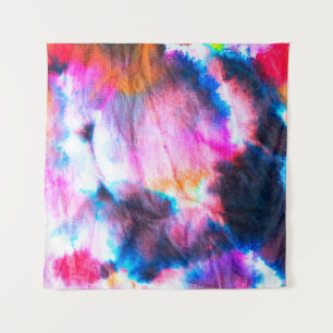 Vuile kunst. Heldere rode, lila, roze, gele kleure Wandkleed