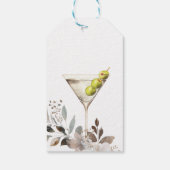 Vuile Martini Cocktail Bruiloftsborrel Cadeaulabel (Achterkant)