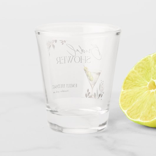 Vuile Martini Cocktail Bruiloftsborrel Shot Glas (Achterkant)