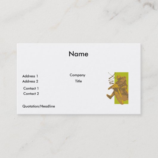 vuile motormoddervectorillustratie visitekaartje (Voorkant)