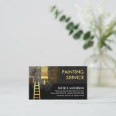 Vuile muren Verf Splatter Home Reparatie Visitekaartje (Staand voorkant)