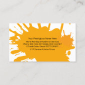 Vuile muurschildering Kleuren Rolborstel Visitekaartje (Achterkant)