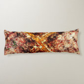 Vuile of roestvrije lagen op bruine marmer lichaamskussen (Achterkant)