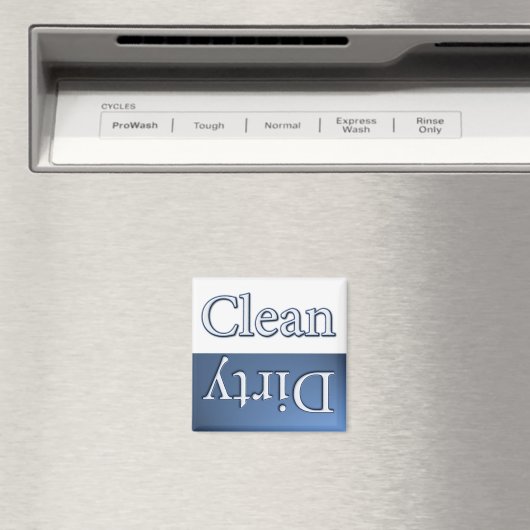 Vuile of schone vaatwasmachine magneet (Insitu (Vaatwasser))