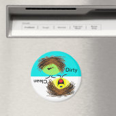 Vuile of schone vaatwasser magneet (Insitu (Vaatwasser))