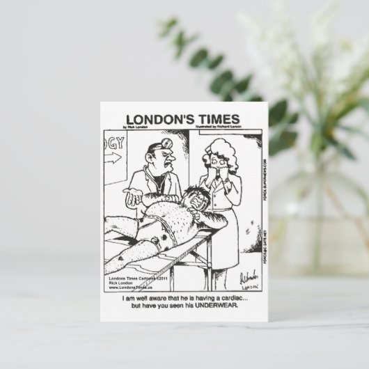 Vuile ondergoed en ziekenhuizen Funny Gifts & T - Briefkaart (Staand voorkant)