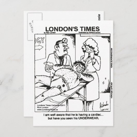 Vuile ondergoed en ziekenhuizen Funny Gifts & T - Briefkaart (Voorkant / Achterkant)