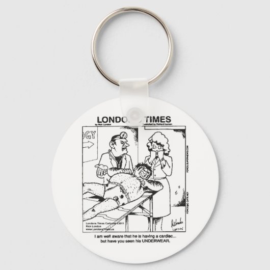Vuile ondergoed en ziekenhuizen Funny Gifts & T -  Sleutelhanger (Voorkant)
