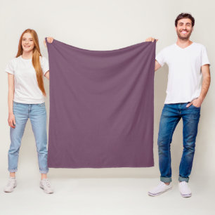 Vuile Paars (vaste kleur)  Fleece Deken