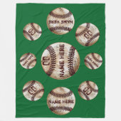 Vuile  persoonlijke honkbalwandelen fleece deken (Voorkant)