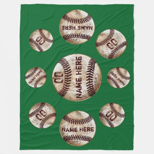 Vuile  persoonlijke honkbalwandelen fleece deken (Voorkant)