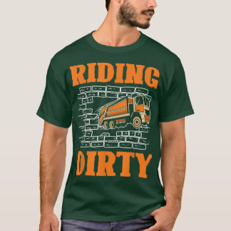 Vuile rit voor een Garbage Trucks Fan Garbage Truc T-shirt