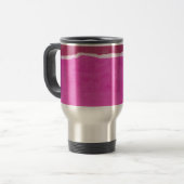 Vuile roze papier reisbeker (Voorkant links)
