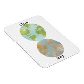 Vuile schone aarde flexibele magneet (Rechterzijde)