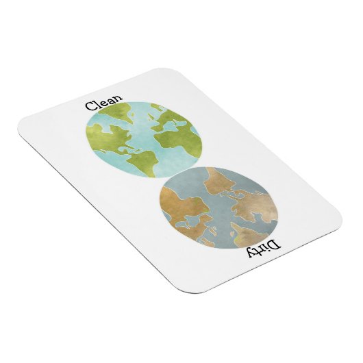 Vuile schone aarde flexibele magneet (Rechterzijde)