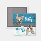 Vuile/schone doos magneet (Voorkant / Achterkant)