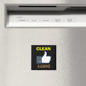 Vuile schone duimen omhoog / omlaag Vaatwasser mag Magneet (Insitu (Vaatwasser))