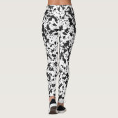 Vuile spattextuurachtergrond of Abstracte spatter Leggings (Achterkant)