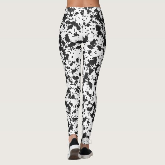 Vuile spattextuurachtergrond of Abstracte spatter Leggings (Achterkant)