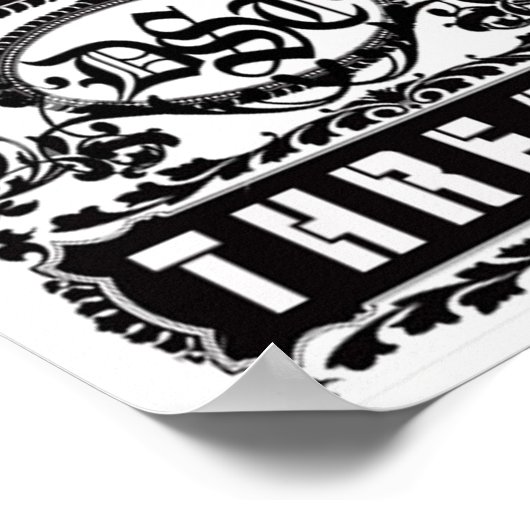 vuile straatdraden poster (Hoek)