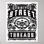 vuile straatdraden poster (Voorkant)