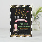 Vuile themaverjaardagsuitnodiging kaart (Staand voorkant)