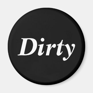 Vuile vaatwasmachine zwart magneet