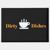 Vuile vaatwasser magneet (Voorkant)