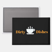 Vuile vaatwasser magneet (Voorkant / Achterkant)