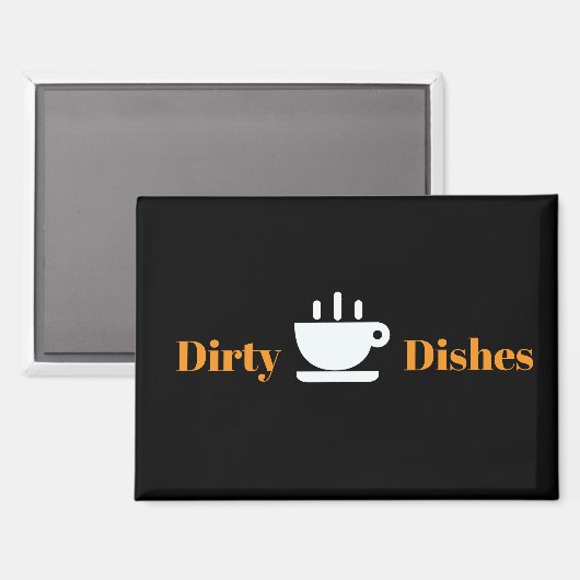 Vuile vaatwasser magneet (Voorkant / Achterkant)