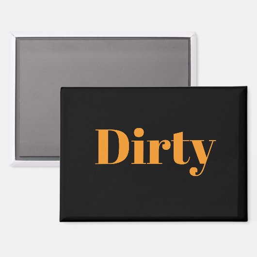 vuile vaatwasser magneet (Voorkant / Achterkant)