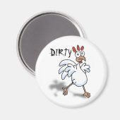 VUILE vaatwasser (trieste kip) Magneet (Voorkant / Achterkant)