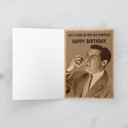 vuile verjaardag kaart (Binnen)