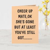 vuile verjaardag kaart (Gele Bloem)