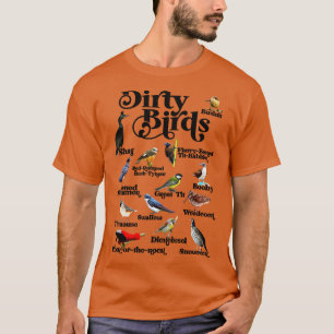 Vuile vogels Overtreding Taal T-shirt