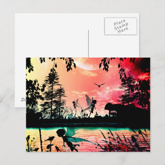 Vuilen en vogels briefkaart (Voorkant / Achterkant)