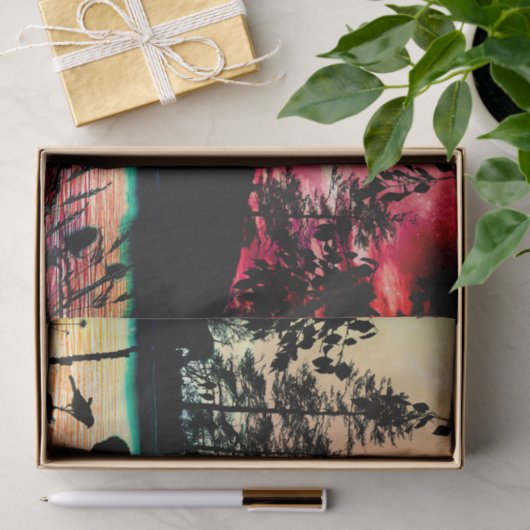 Vuilen en vogels tissuepapier (Geschenk)