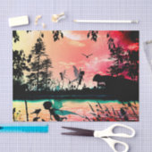 Vuilen en vogels tissuepapier (Craft)