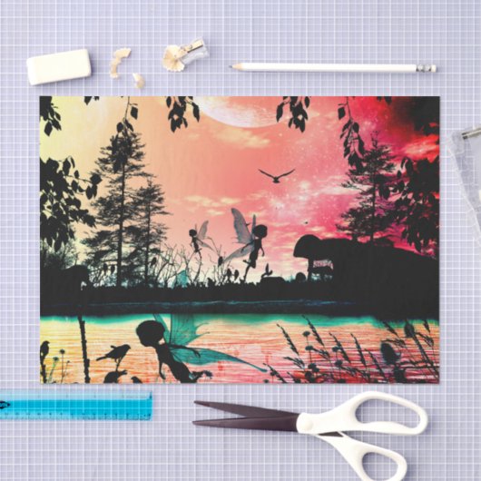 Vuilen en vogels tissuepapier (Craft)